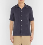 Massimo Alba - Cotton-Terry Shirt - Navy