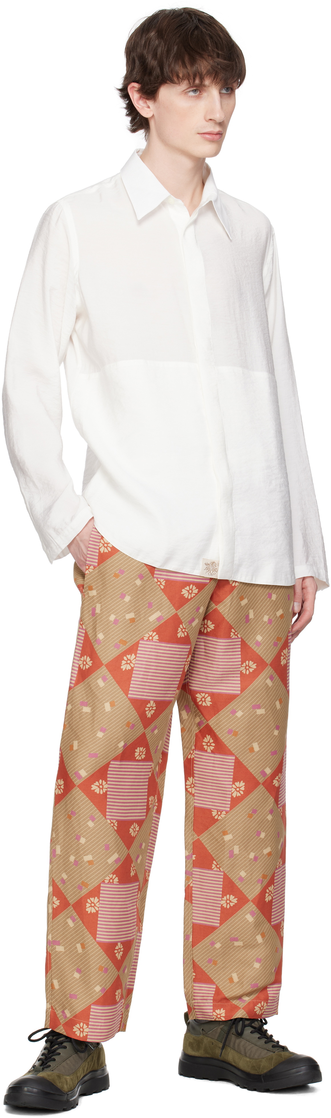 RANRA Multicolor Print Collector Trousers