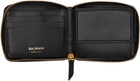 Balmain Black Calfskin Leather Anthem Wallet