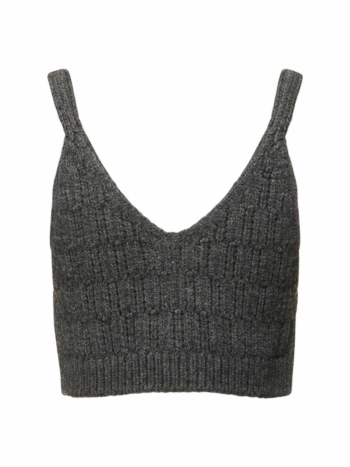 AURALEE WOOL CORD RIB KNIT CAMISOLE AURALEE WOOL CORD RIB KNIT