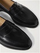 GEORGE CLEVERLEY - Bradley Leather Penny Loafers - Black - UK 6