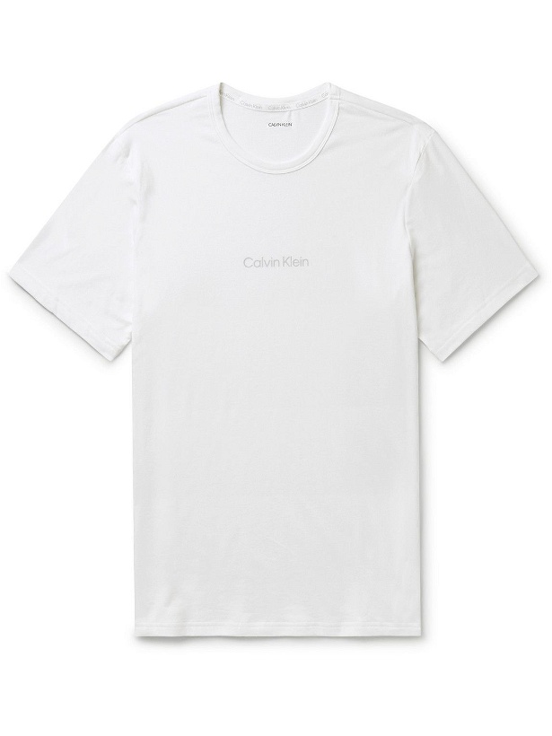 Photo: Calvin Klein Underwear - Logo-Print Cotton-Blend Jersey T-Shirt - White