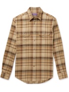 Ralph Lauren Purple label - Checked Cotton-Flannel Shirt - Brown