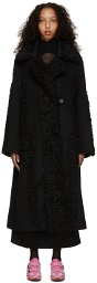 Kiko Kostadinov Black Charlotte Coat