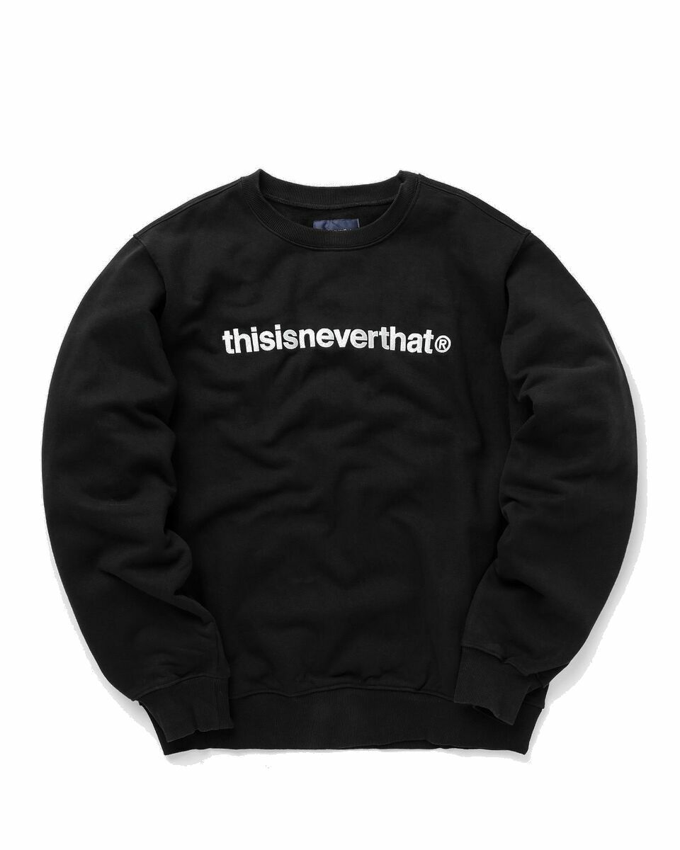 Photo: Thisisneverthat T Logo Crewneck Black - Mens - Sweatshirts
