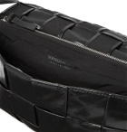 Bottega Veneta - Intrecciato Creased-Leather Messenger Bag - Black