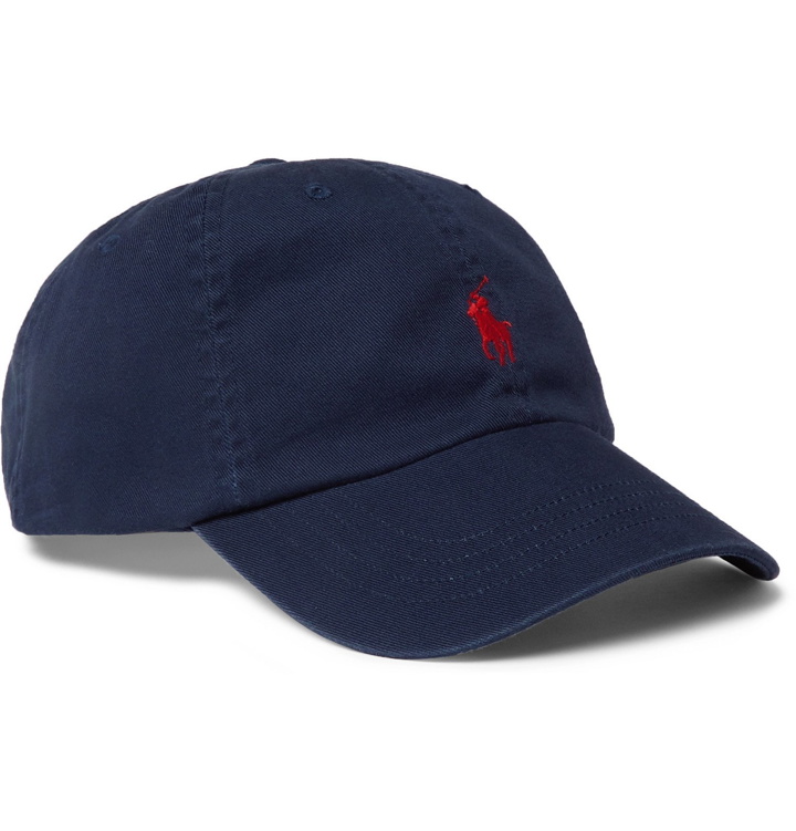 Photo: Polo Ralph Lauren - Logo-Embroidered Cotton-Twill Baseball Cap - Blue