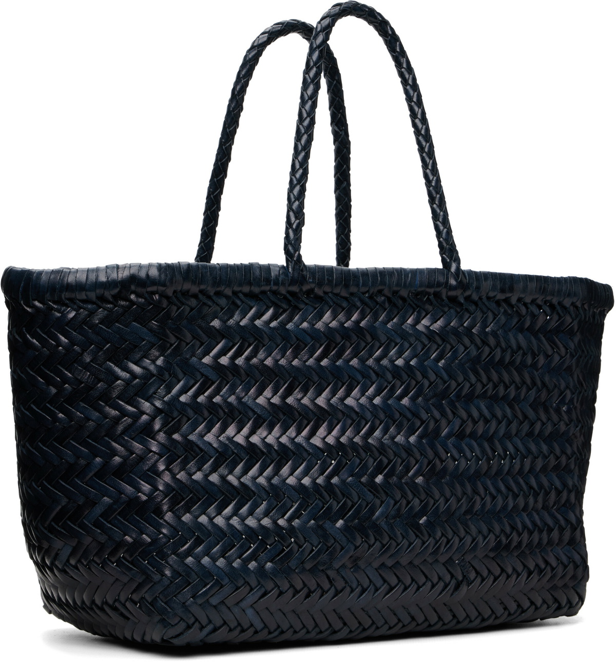 Dragon Diffusion Navy Bamboo Triple Jump Small Tote