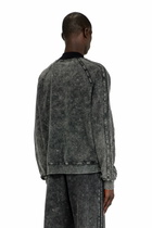 Diesel Zip-up sweatshirt with sleeve bands - Sweaters - Man -