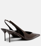 Paris Texas Lidia patent leather slingback pumps