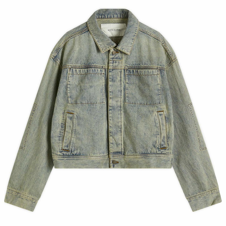 Photo: Entire Studios Women's Gem Denim Jacket in Surface Wave