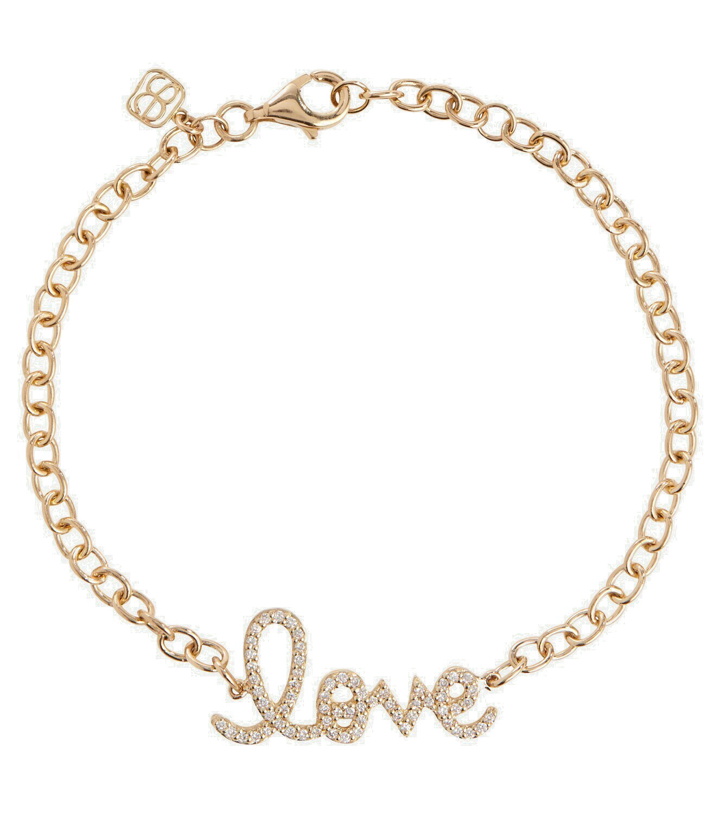 Photo: Sydney Evan Love 14kt yellow gold and diamonds chainlink bracelet