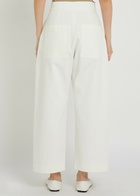 Studio Nicholson Twist Straight-leg Cotton Trousers Off White