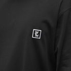 Wooyoungmi Men's Chrome Back Logo T-Shirt in Black