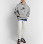 Balenciaga - Oversized Logo-Print Loopback Cotton-Jersey Hoodie - Gray