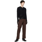 Ernest W. Baker Brown Cashmere Lined Leather Gloves