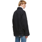 Acne Studios Black Denim Oversized Jacket