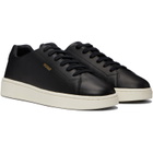 Hugo Black Logo Nappa Leather Sneakers