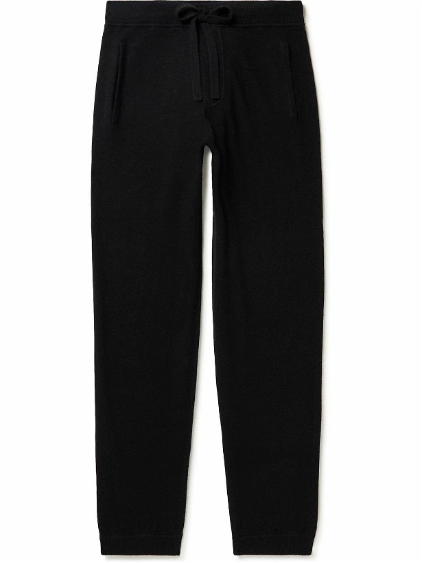 Photo: Allude - Tapered Wool and Cashmere-Blend Sweatpants - Black