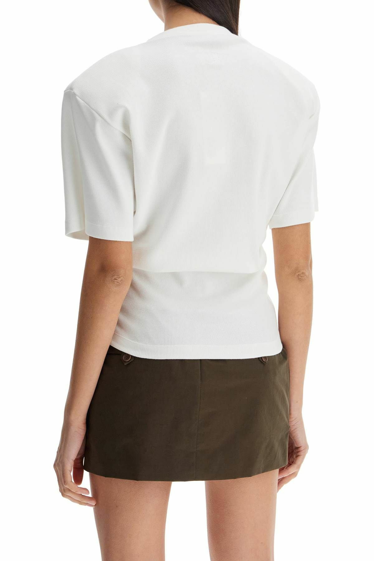 MAGDA BUTRYM knotted t-shirt White Magda Butrym