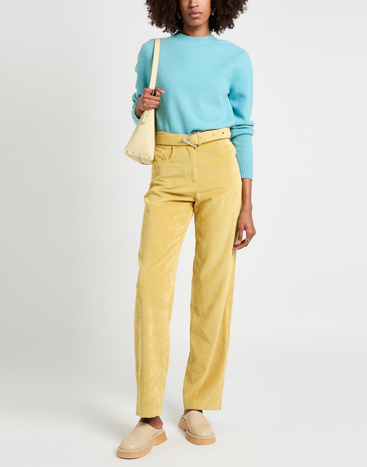 Jijil Womens Pants in Yellow