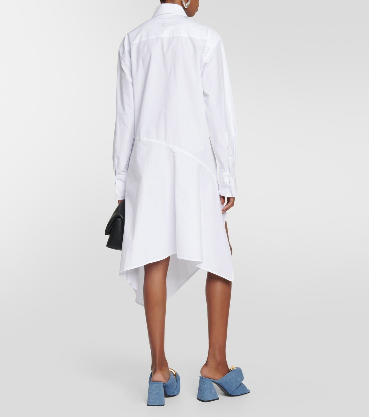 【関税&送料込】Jw Anderson White Poplin Shirt Dress JW Anderson Deconstructed cotton poplin shirt dress JW Anderson