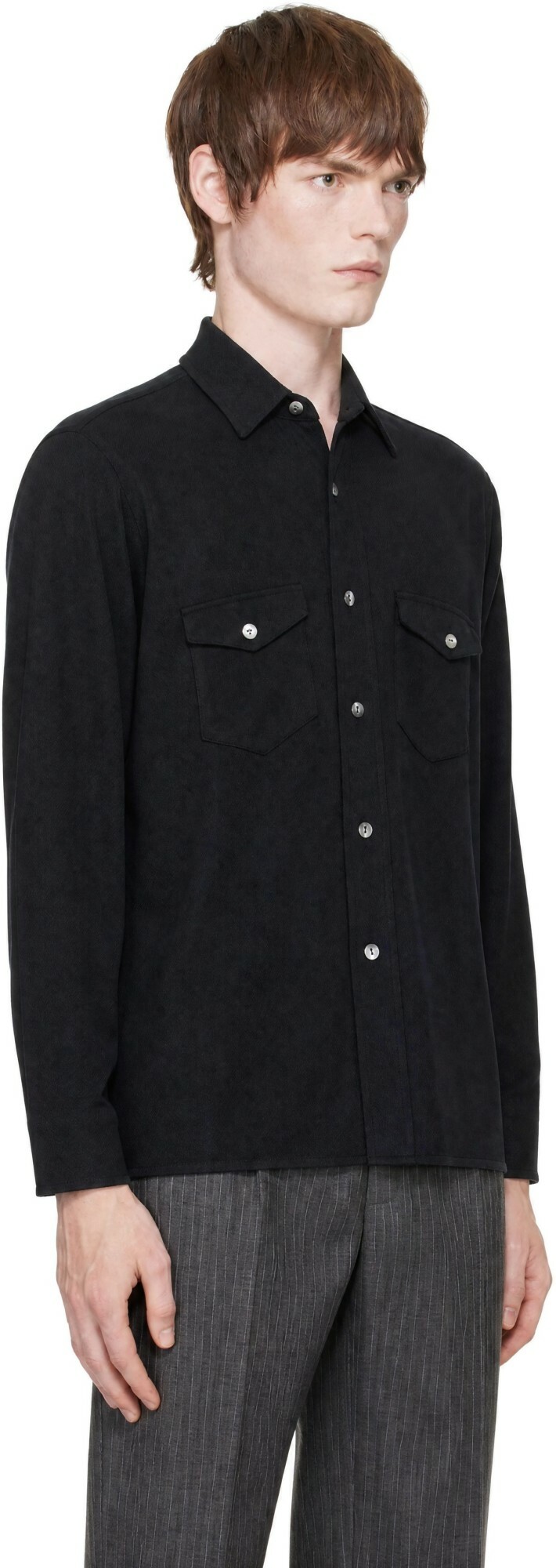 Second/Layer Black Field Shirt