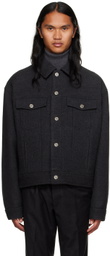 AMI Alexandre Mattiussi Gray Boxy-Fit Jacket