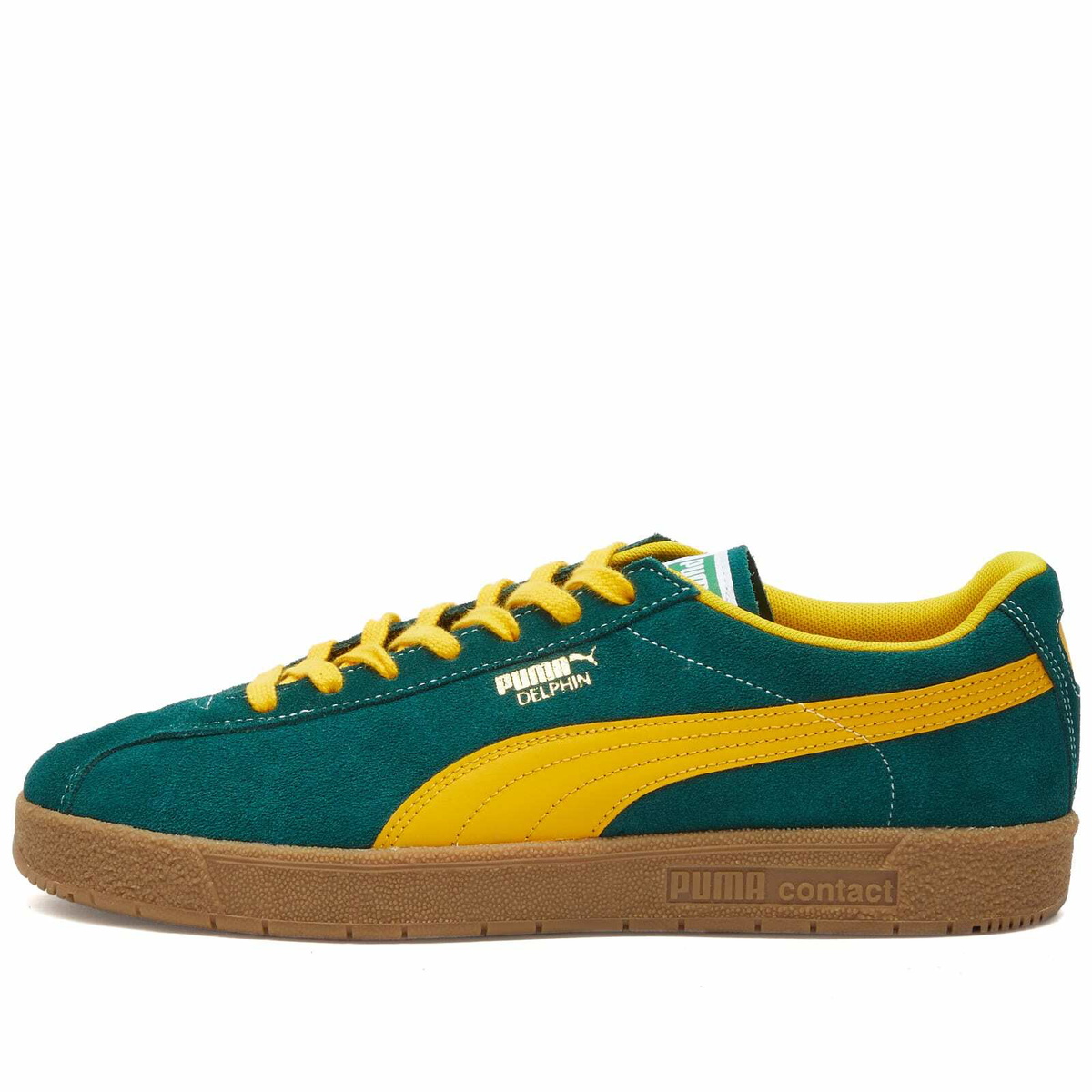 Puma Men's Delphin Sneakers in Malachite/Yellow Sizzle Puma