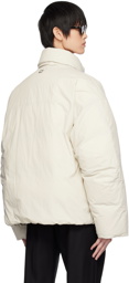 Wooyoungmi Off-White Zip Down Jacket