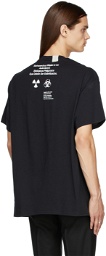 N.Hoolywood Black Jersey 'Biohazard' T-Shirt