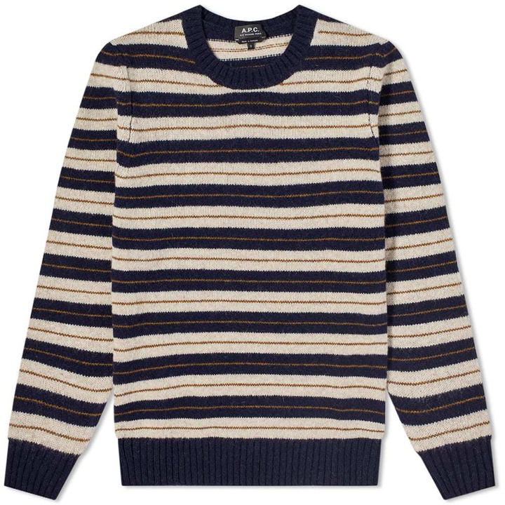 Photo: A.P.C. Toni Stripe Crew Knit