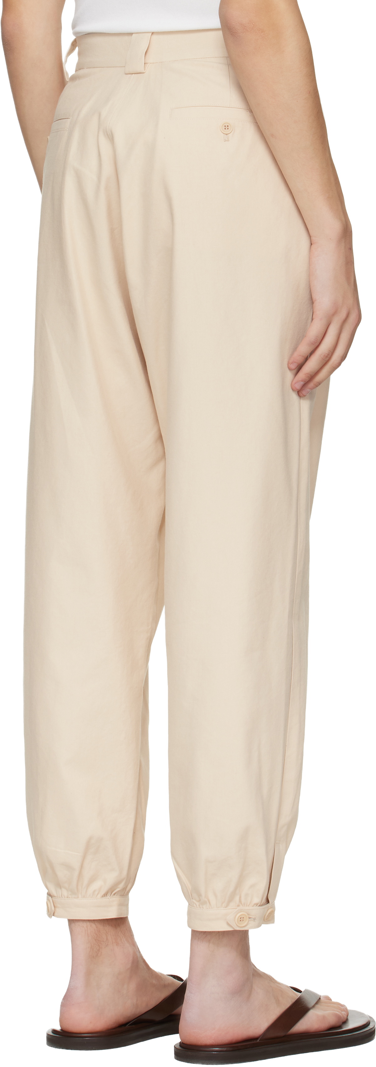 colbo Off-White Gathering Trousers