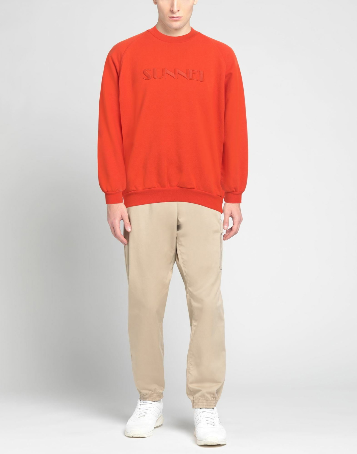 Sunnei Mens Sweatshirt in Orange