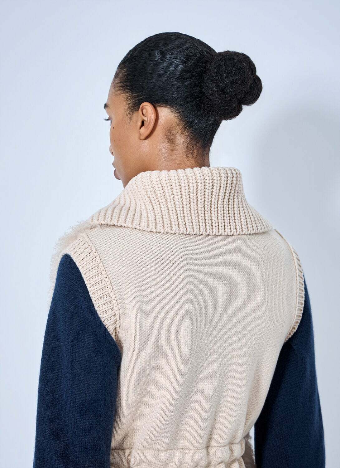 Moncler Sherpa-Lined Knitted Vest