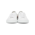 Givenchy White Embroidered Logo Urban Street Sneakers