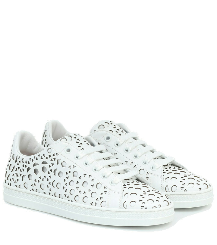 Photo: Alaïa Laser-cut leather sneakers