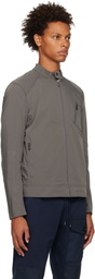 Belstaff Grey Tonal V Racer Jacket