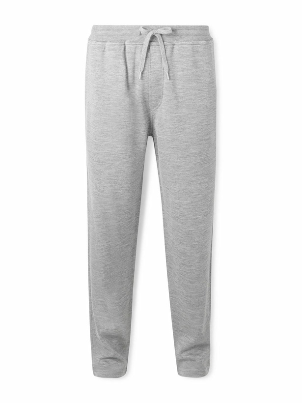 Photo: Brunello Cucinelli - Tapered Cashmere-Blend Jersey Sweatpants - Gray