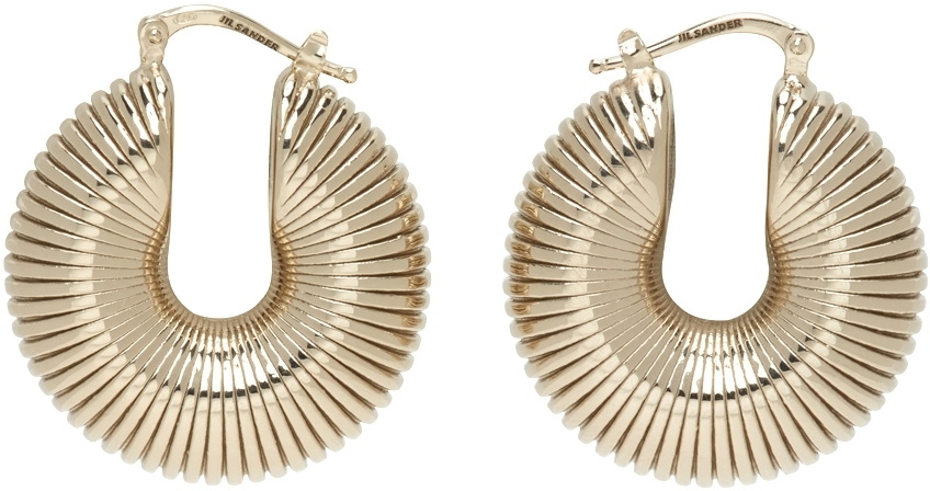 Jil Sander Gold Snail Earrings