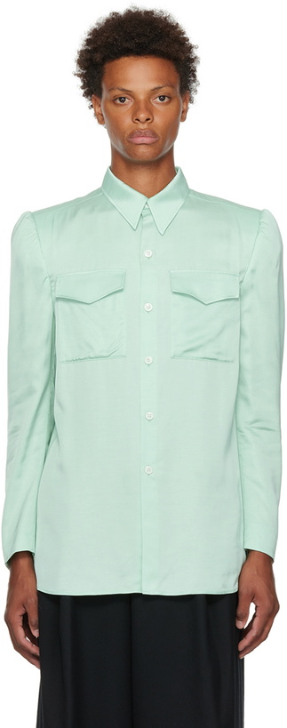 Photo: Dries Van Noten Green Cassely Shirt