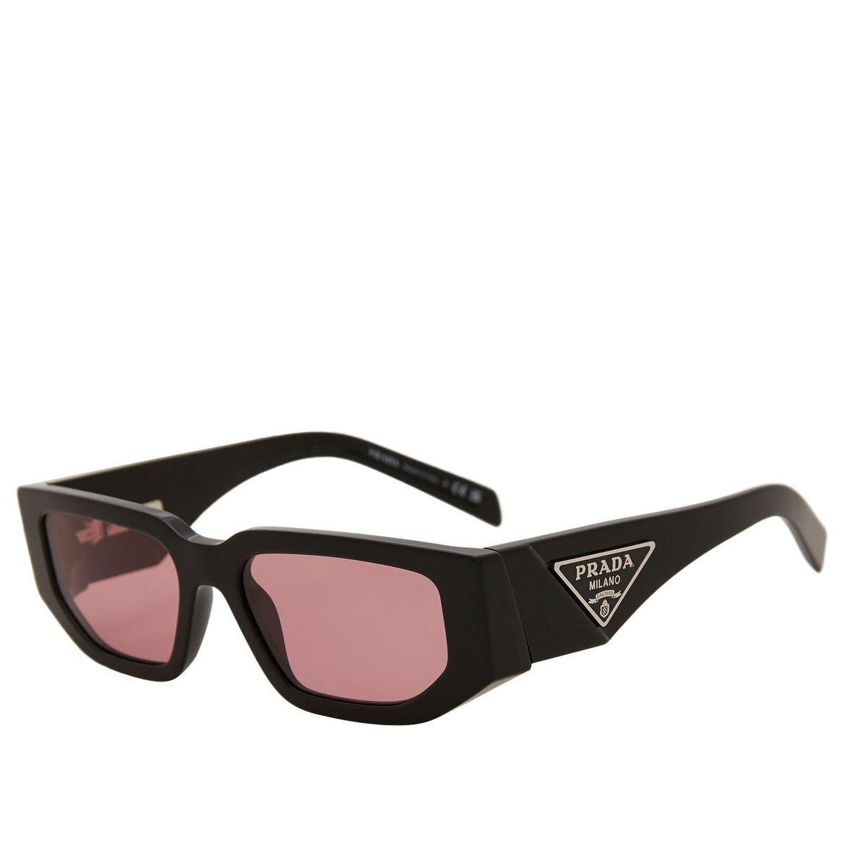 Prada Eyewear Men's 09ZS Sunglasses in Black/Pink Prada