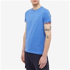 Moncler Men's Arm Logo Classic T-Shirt in Bluette