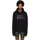 Gucci Black Rainbow Logo Hoodie
