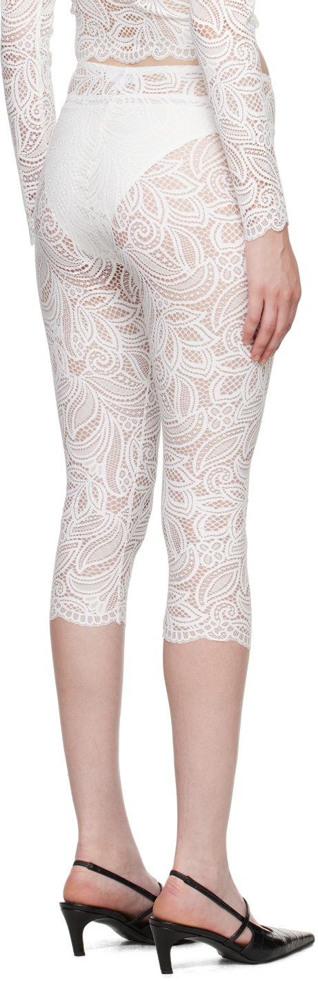 Beaufille White Cassia Capri Leggings
