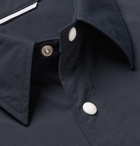 Thom Browne - Grosgrain-Trimmed Shell Overshirt - Men - Navy