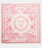 Versace Underwater Barocco silk satin scarf