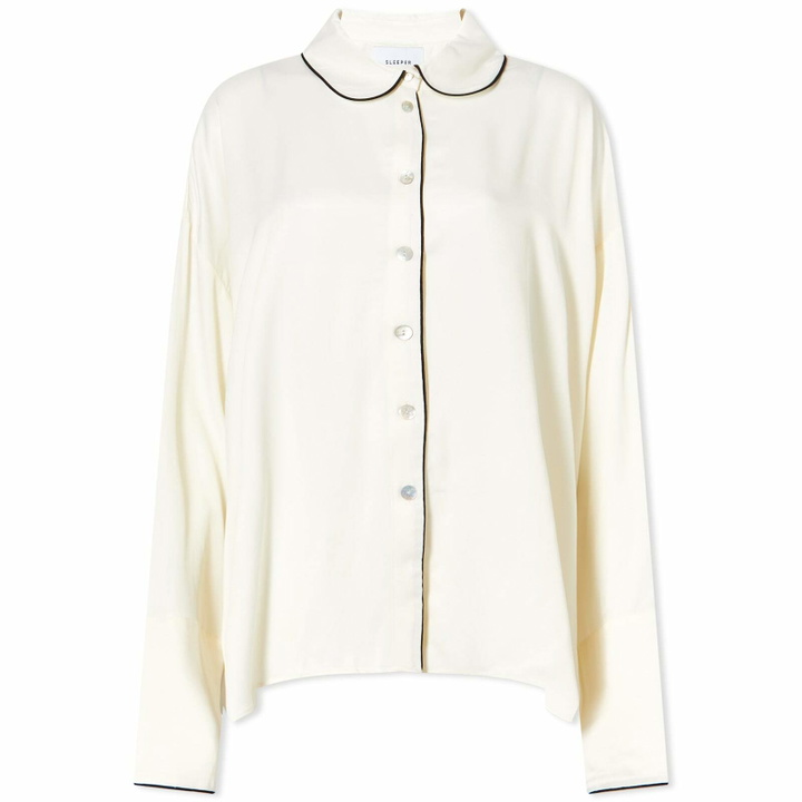 Photo: Sleeper Women's Pastelle Oversize Shirt in Beige