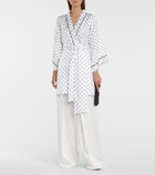 Rodarte - Polka-dot silk twill robe
