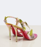 Christian Louboutin Rosa Fruit embellished satin sandals